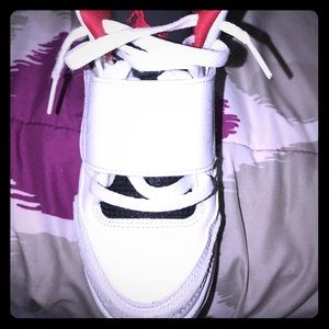 Kids Jordan retros white red black gently worn